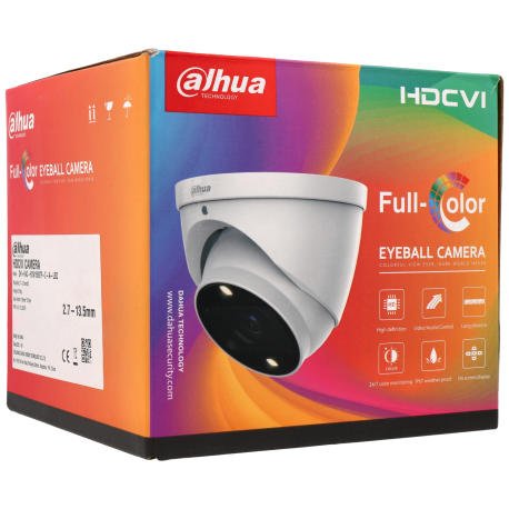 Caméra DAHUA mini-dôme 4 en 1 (cvi, tvi, ahd et analogique) avec 2 mégapixels et objectif zoom optique / Référence HAC-HDW1239T-Z-A-LED