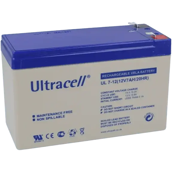Batterie 12v 7ah ULTRACELL / Référence UL7-12