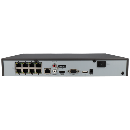 Enregistreur IP HIKVISION PRO pour 8 canaux et 8 mpx de résolution avec 8 ports PoE / Référence DS-7608NI-K1/8P