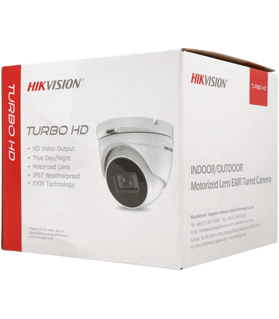 Caméra HIKVISION PRO mini dôme 4 en 1 (cvi, tvi, ahd et analogique) avec 8 mégapixels et objectif zoom optique / Référence DS-2CE79U7T-AIT3ZF