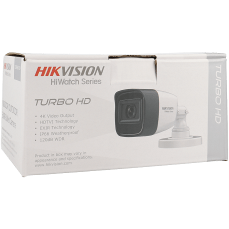 Caméra HIKVISION compactes 4 en1 (cvi, tvi, ahd et analogique) 8 mégapixels objectif fixe / Référence HWT-B181-M