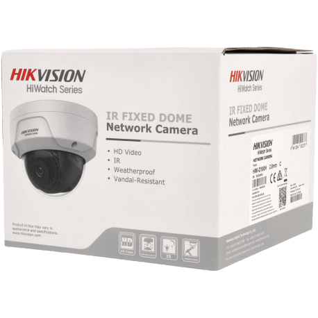 Caméra HIKVISION mini dôme IP avec 8 mégapixels et objectif fixe / Référence HWI-D180H - TSA Distribution