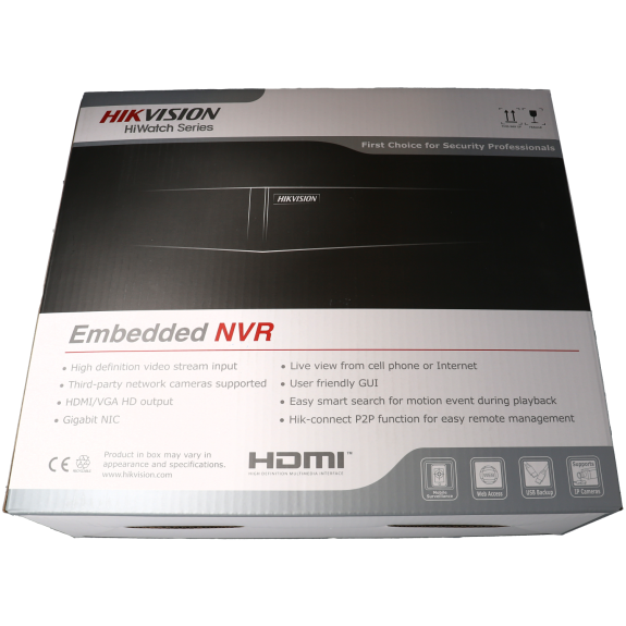 Enregistreur IP HIKVISION 8 canaux et 8 mpx 8 ports PoE / Référence HWN-4208MH-8P